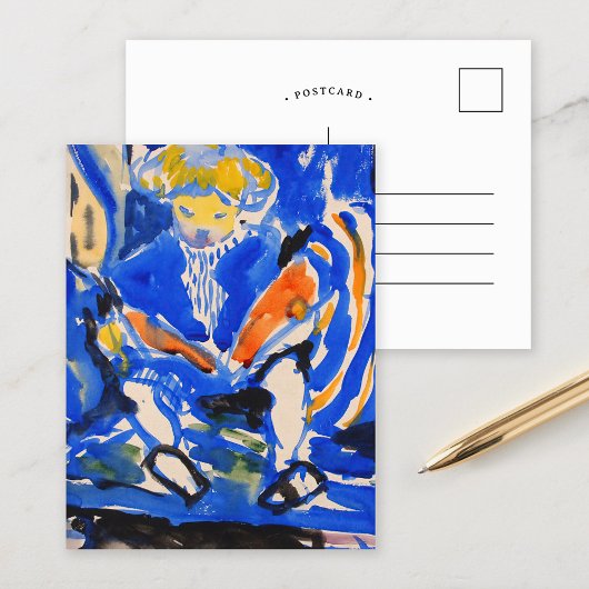 Kinderlesen | Henry Lyman Saően Postkarte