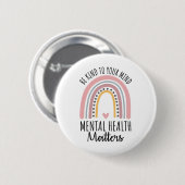 Kinderliche Gesundheitsprobleme Polka Dot Rainbow Button (Vorne & Hinten)