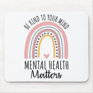 Kinderliche Gesundheitsprobleme Polka Dot Rainbow Mousepad