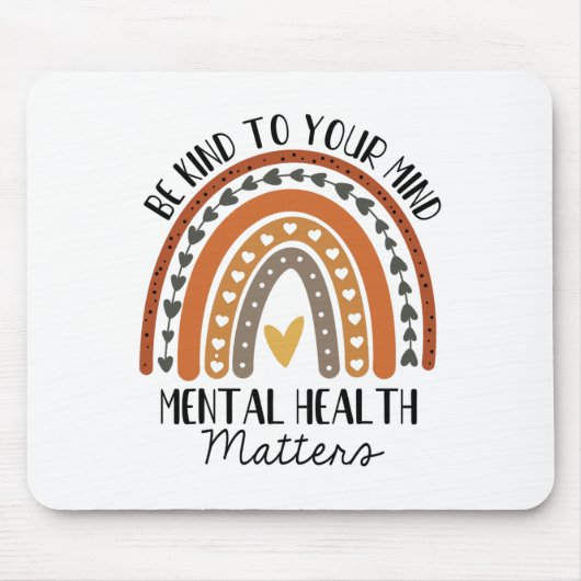 Kinderliche Gesundheitsprobleme Polka Dot Rainbow Mousepad (Vorne)
