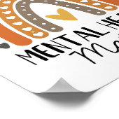 Kinderliche Gesundheitsprobleme Polka Dot Rainbow Poster (Ecke)