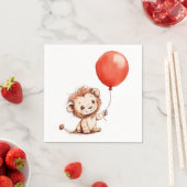 Kinderlion mit Red Balloon Serviette (Beispiel)