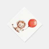 Kinderlion mit Red Balloon Serviette (Ecke)