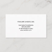 Kinderlogo | Dental Tooth und Brush Cartoon Visitenkarte (Rückseite)