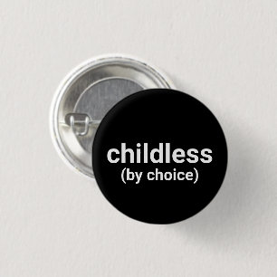 Kinderlos nach Wahl minimalistische Typografie sch Button