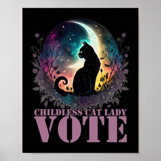 Kinderlose Cat Lady-Abstimmung Poster (Vorne)