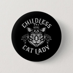 Kinderlose Cat Lady Feminist Voting Button