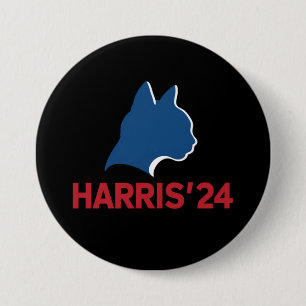 Kinderlose Cat Lady für Zitat 2024 Button