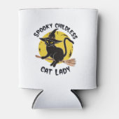 Kinderlose Cat Lady Halloween Spooky Hexenwahl Dosenkühler (Vorderseite)