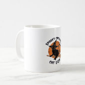 Kinderlose Cat Lady Halloween Spooky Hexenwahl Kaffeetasse (Vorderseite Links)