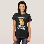 KINDERLOSE CAT LADY-T - Shirt (Vorne ganz)