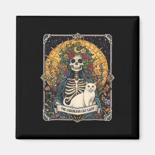 Kinderlose Cat Lady Tarot Card 1 Magnet