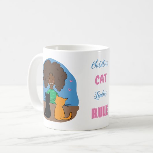 Kinderlose Cat Lady Tasse (Vorderseite Links)