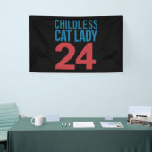 Kinderlose Cat Lady Voting Election 2024 USA Banner (Messeveranstaltung)