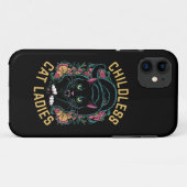 Kinderlose Cat Ladys 2024 Feminist Case-Mate iPhone Hülle (Rückseite (Horizontal))