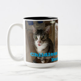 Kinderlose Cat Ladys for Democracy Zweifarbige Tasse