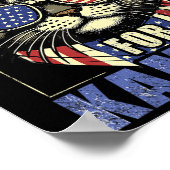 Kinderlose Cat Ladys for Kamala Harris 2024 Electi Poster (Ecke)