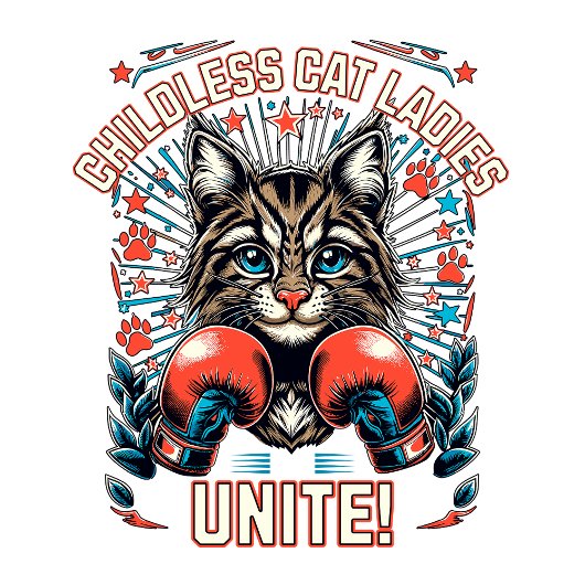 Kinderlose Cat Ladys Unite 2024 Wahl Tragetasche