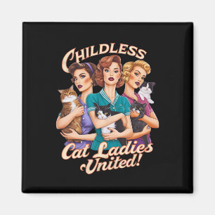 Kinderlose Cat Ladys United Magnet