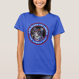 Kinderlose Cat Ladys wählen Kamala US 2024 Dems T-Shirt