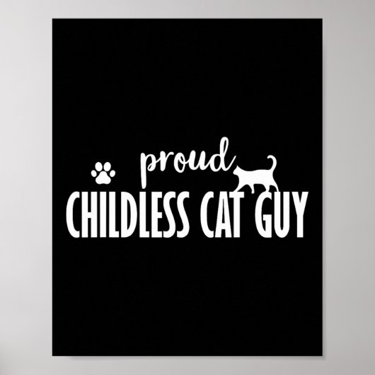 Kinderlose Cat-Typen T-Shirts Poster (Vorne)