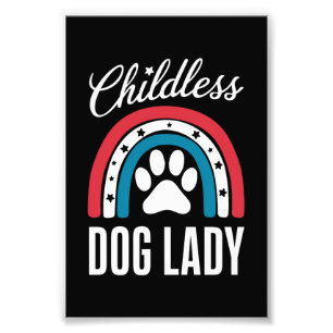 Kinderlose Hunde Lady Election 2024 Rainbow USA Fotodruck