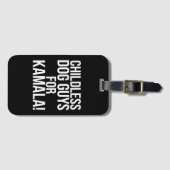 Kinderlose Hunde-Typ für Kamala 2024 Harris abstim Gepäckanhänger (Vorderseite (Horizontal))