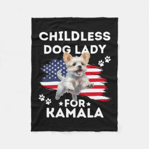 Kinderlose Hundedame für Kamala Harris Vintages De Fleecedecke