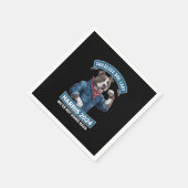 Kinderlose Hundedame wählt Kamala 2024 Serviette (Ecke)