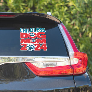 Kinderlose Hundemutter Hunde-Dame wählt patriotisc Aufkleber
