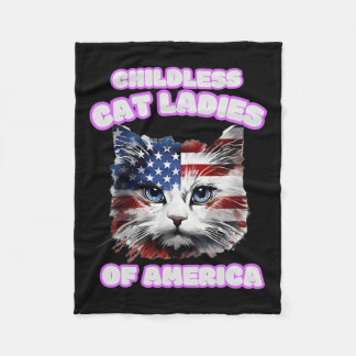Kinderlose Katze für Kamala Fleecedecke