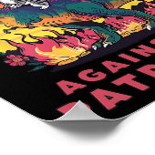 Kinderlose Katze gegen die Patriarchenkatze Ridi Poster (Ecke)