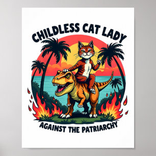 Kinderlose Katze gegen die Patriarchenkatze Ridi Poster