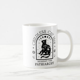 Kinderlose Katze gegen Patriarchat Feministische K Kaffeetasse