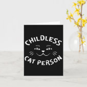 Kinderlose Katze Karte (Gelbe Blume)