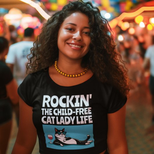 KINDERLOSE KATZE LADIES T - SHIRT