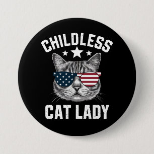 Kinderlose Katze Lady 2024 Button
