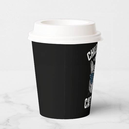 Kinderlose Katze Lady 2024 Pappbecher (Rechts)