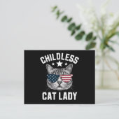 Kinderlose Katze Lady 2024 Postkarte (Stehend Vorderseite)