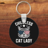 Kinderlose Katze Lady 2024 Schlüsselanhänger (Vorderseite)