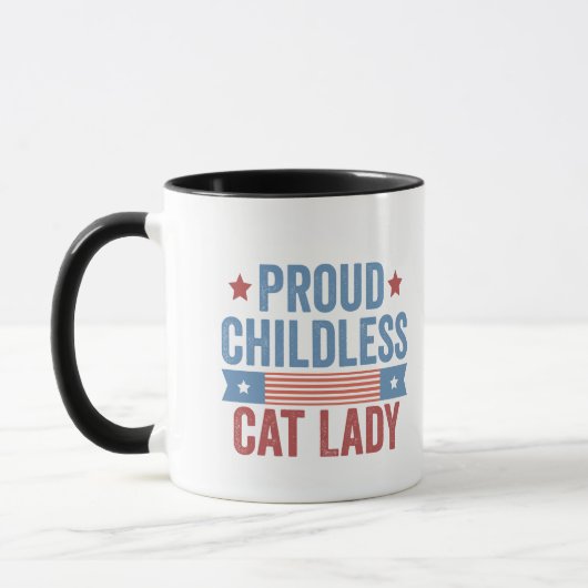 Kinderlose Katze Lady 2024 Tasse (Links)