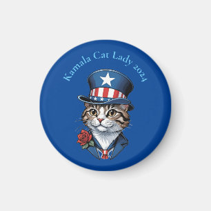 Kinderlose Katze Lady 2024 Thunder_Cove Magnet