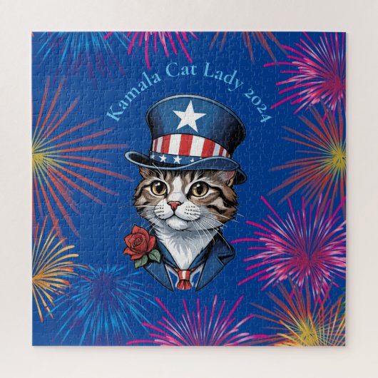 Kinderlose Katze Lady 2024 Thunder_Cove Puzzle (Vertikal)