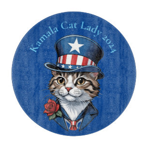 Kinderlose Katze Lady 2024 Thunder_Cove Schneidebrett