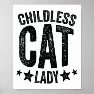 Kinderlose Katze Lady Commy La Kamala Harris for P Poster