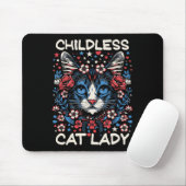 Kinderlose Katze Lady Funny Cat Lover 4 Mousepad (Mit Mouse)