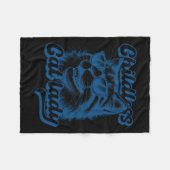Kinderlose Katze Lady Funny Cat Lover Fleecedecke (Vorderseite (Horizontal))