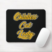 Kinderlose Katze Lady Funny Design Mousepad (Mit Mouse)