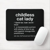 Kinderlose Katze Lady Funny Dictionary Definition Mousepad (Mit Mouse)