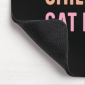 Kinderlose Katze Lady - Funny Niedlich Mousepad (Ecke)